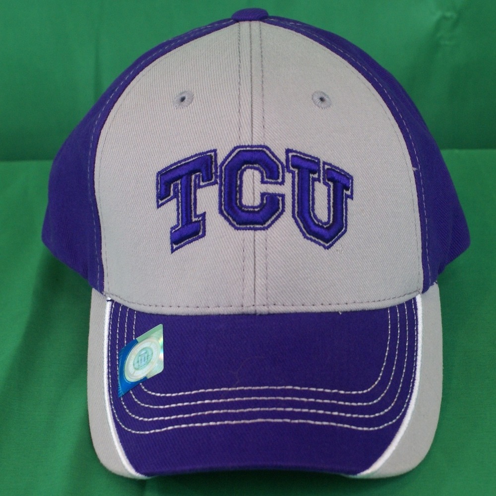 TCU Horned Frogs Hat Captivating Headwear Purple Gray NCAA Baseball Cap NWT